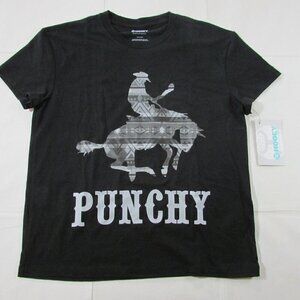 Hooey Women's Short Sleeve Punchy Bronc Graphic T-Shirt - Charcoal Heather